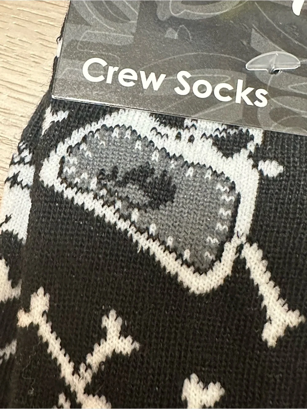 💀 Disney Nightmare Before Christmas Jack Skellington Crew Socks